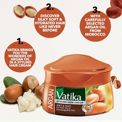 Vatika Hair Cream - Soft & Silky - Argan - 210ml
