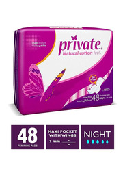 Sanitary Pads Private Maxi Pocket Night - 48 Pads