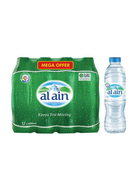 

Al Ain Natural Drinking Water, 12 x 500ml