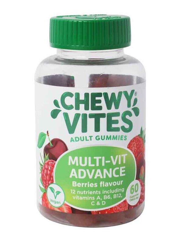 

Chewy Vites Multi Vitamin Advance Baries Flavour Gummies, 60 Gummies