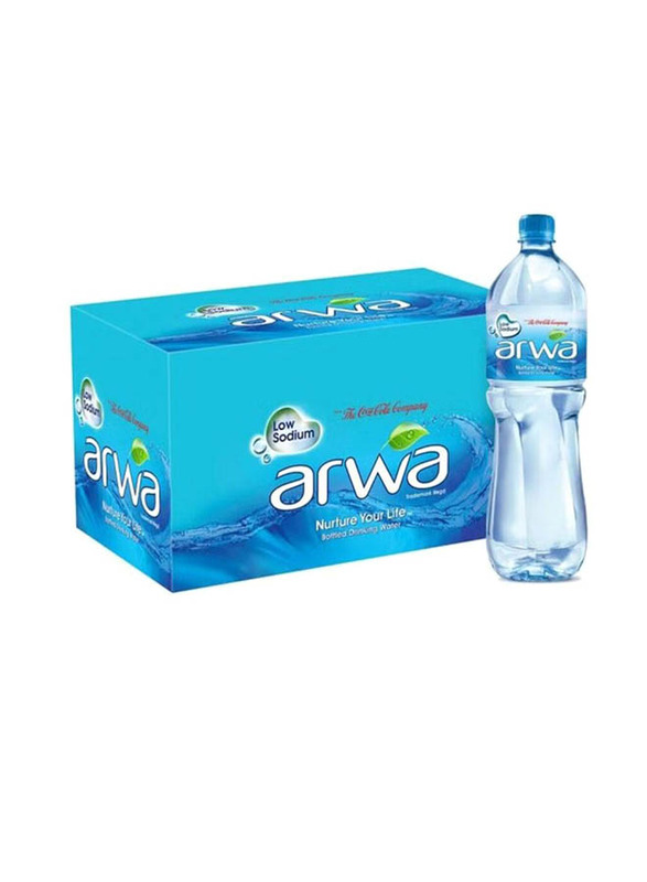 Arwa Drinking Mineral Water Pet Bottle, 12 x 1.5 Litre