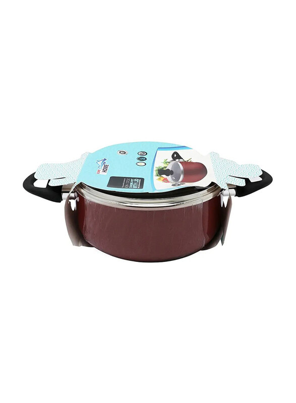 

Euro Home Non-Stick Cooking Pot with Lid, 20cm, Red