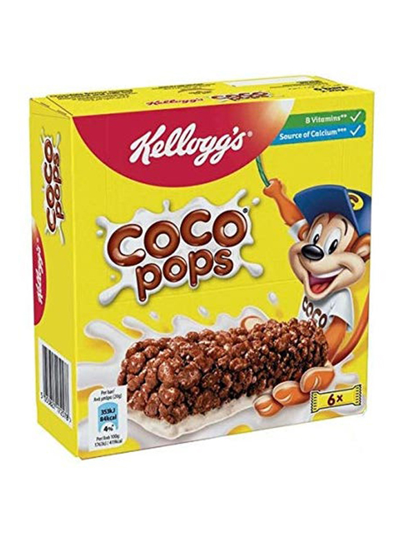 Kellogg's Coco Pops Cereal Bar, 6 x 20g