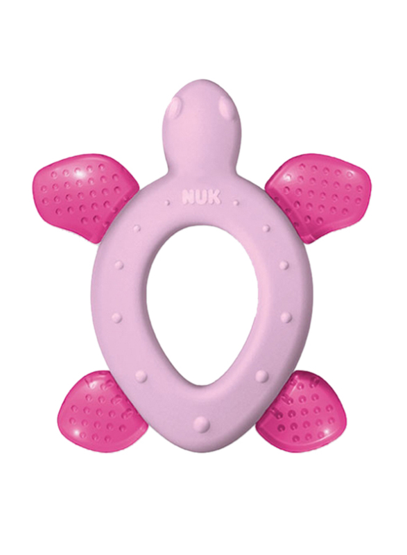 Nuk Teether with Cooling Elements for 3 Months Plus Babies, Pink