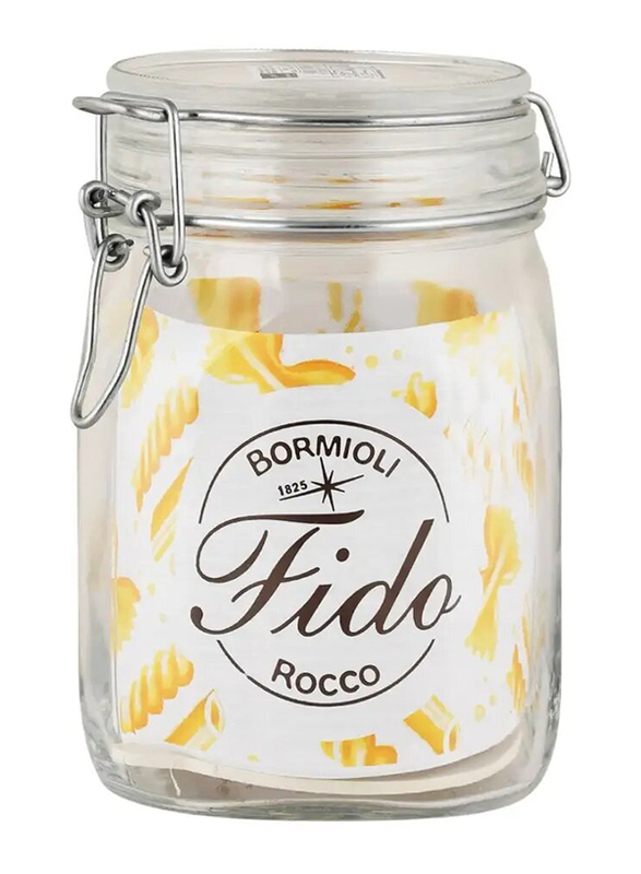 Bormioli Fido Rocco Glass Container - Clear - 1 Liter