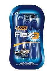 BiC Flex 3 Comfort Blister Razor, 3 Pieces