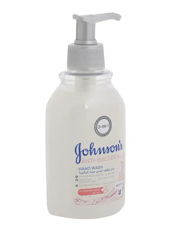 Johnson's Almond Blossom 3 in 1 Hand Wash Anti-Bacterial, 300 ml