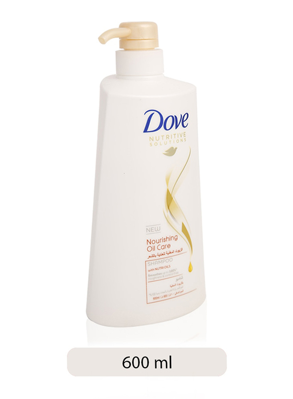 Dove Nourishing Oil Shampoo for All Hair Types, 600ml