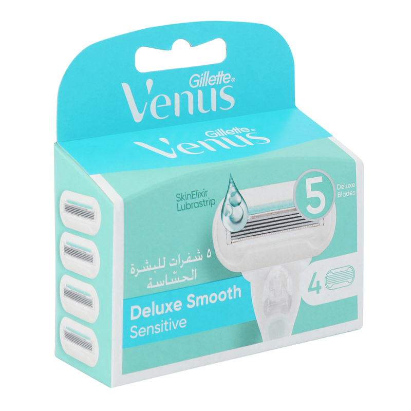 Gillette Venus Deluxe Smooth Sensitive, 4 Pieces