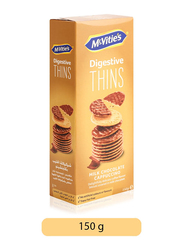 McVitie's Digestive Thins Milk Chocolate Cappuccino Biscuits, 150g