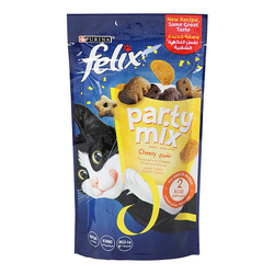 Purina Felix Party Mix Cheezy Flavour Cat Food, 60 g