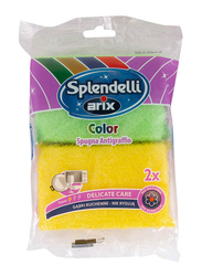 Arix Synthetic Antiscratch Sponge, Multicolour, 2 Pieces