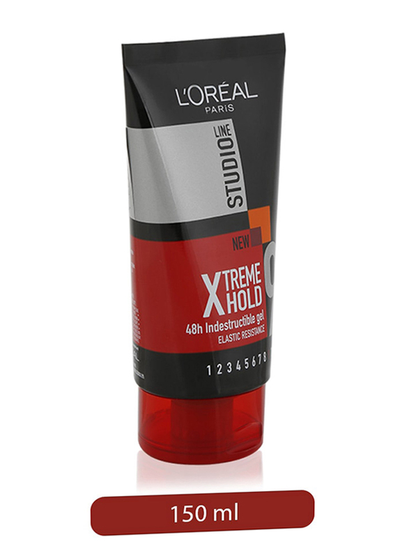 L'Oreal Paris Studio Line Indestructible Tube Styling Hair Gel for All Hair Types, 150ml
