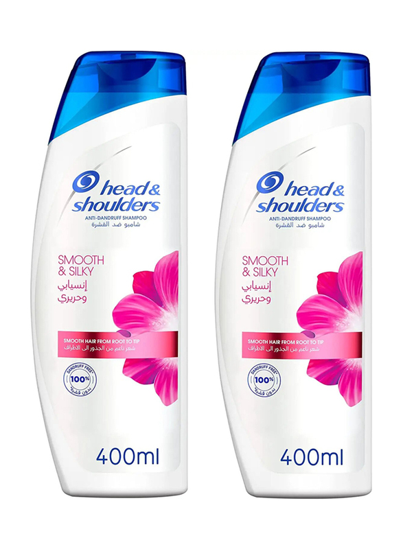 Head & Shoulders Shampoo Smooth & Silky, 2 x 400ml