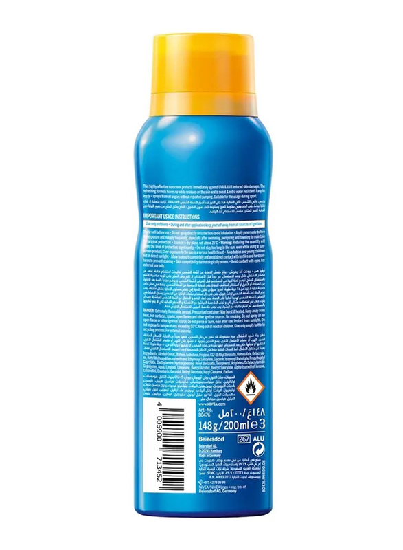 Nivea Sun Spray, UVA & UVB Protection, Protect & Refresh, SPF 30, 200ml
