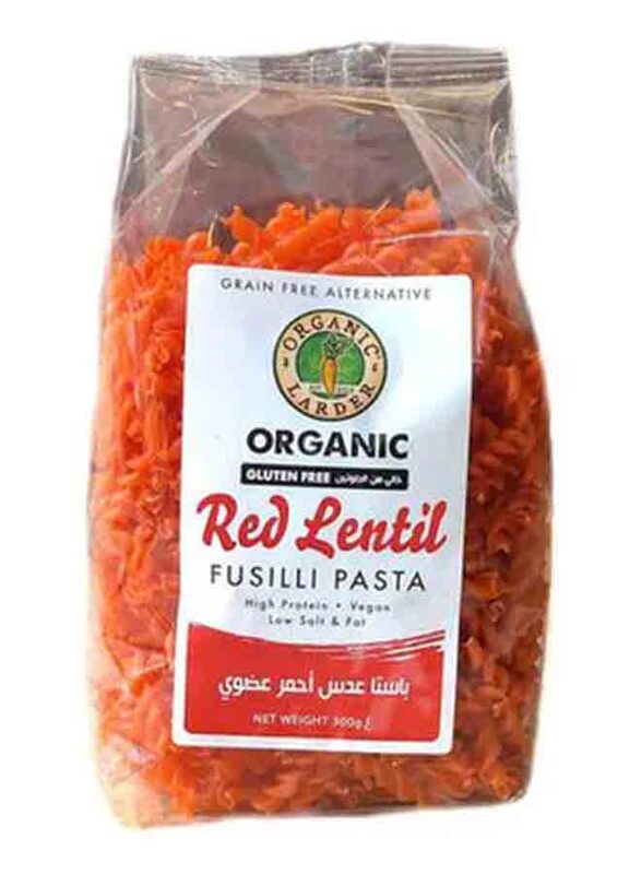 Organic Larder Fusilli Red Lentil Pasta, 300g