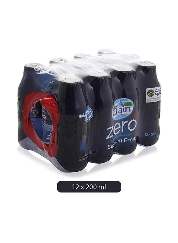 Al Ain Zero Drinking Water Bottled - 12 x 200ml