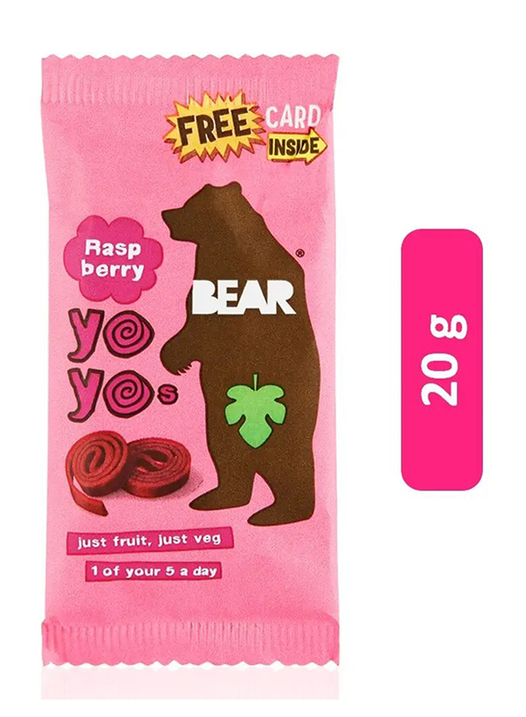 Bear Yoyo Raspberry Fruit Roll - 20g