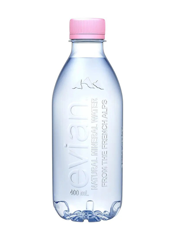 Evian Natural Mineral Water, 6 Pieces x 400ml