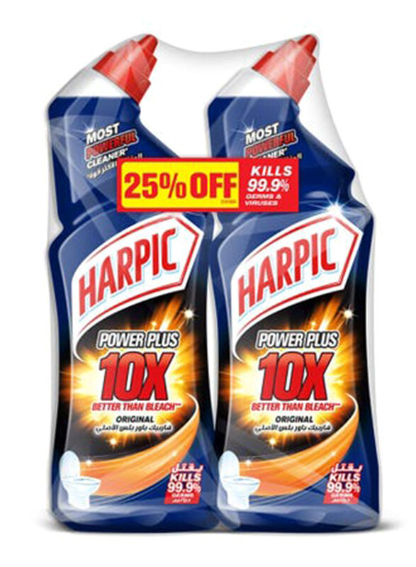 

Harpic Power Plus Bathroom Cleaner, 2 x 1 Litre