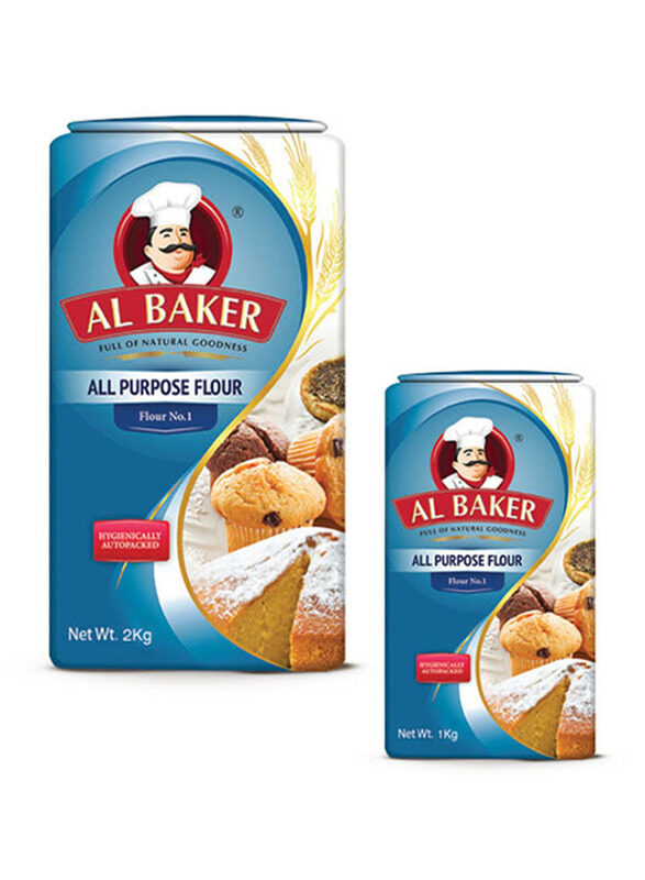 

Al Baker All Purpose Flour, 2 Pieces, 3 Kg