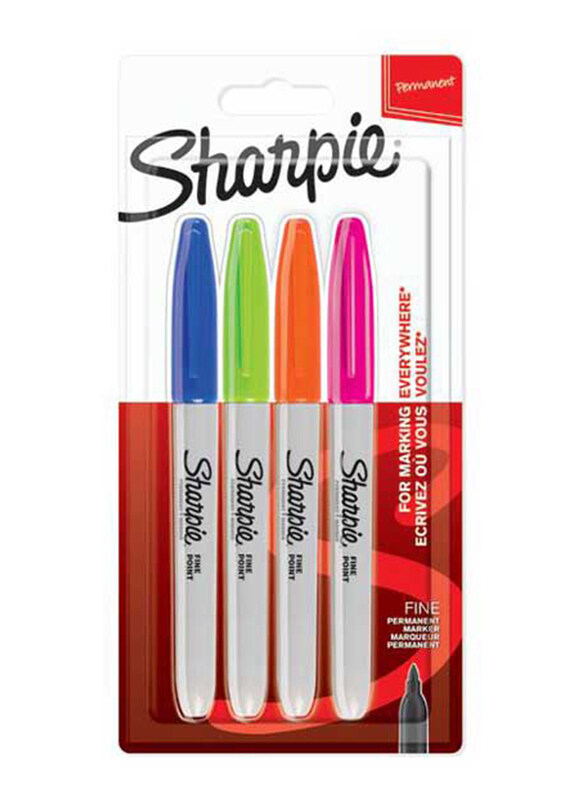 

Sharpie Fine Point Fun Colours Permanent Markers, 4 Pieces, Multicolour