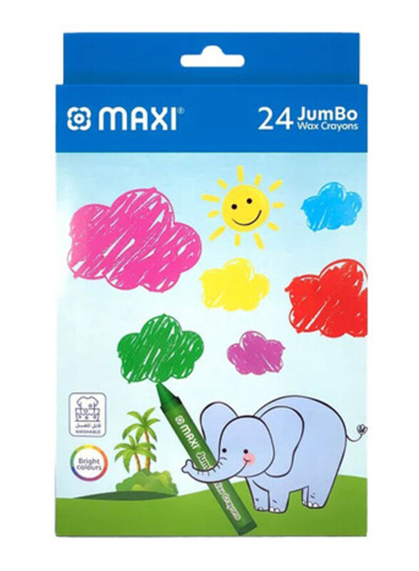 

Maxi Jumbo Wax Crayons, 24 Piece, Multicolour