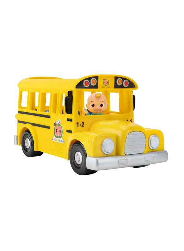 Cocomelon Musical Yellow School Bus with JJ Figure Set, Ages 2+