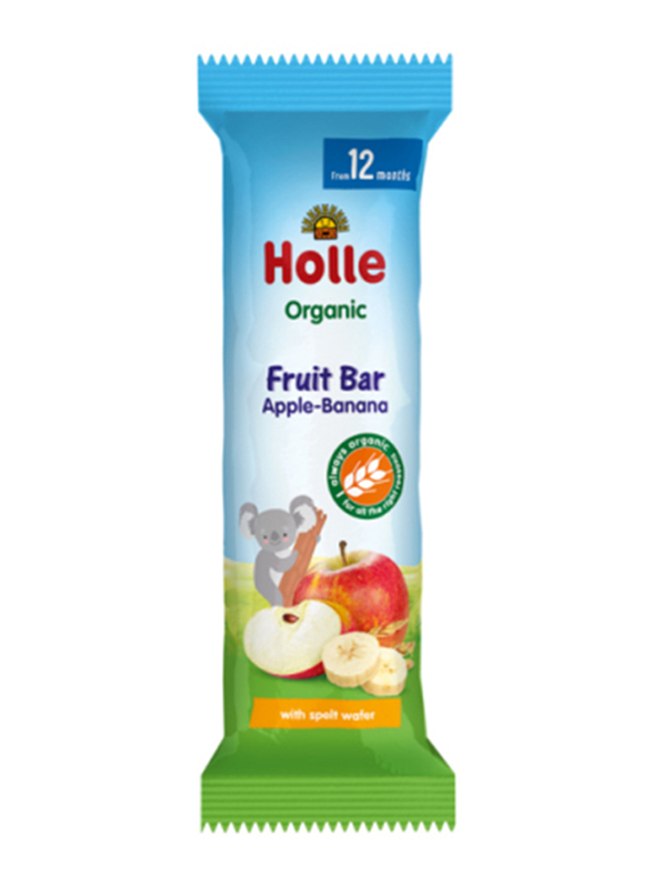 Holle Organic Apple & Banana Fruit Bar, 12+ Months, 25g
