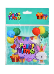 Party Time Balloon Set, Purple, 6 Pieces