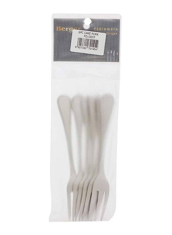 

Berger Mirror Cake Fork, 6 Pieces, Silver