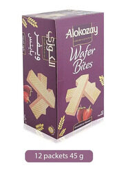Alokozay Strawberry Flavor Wafer Bites - 12 x 45g
