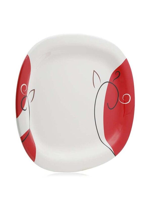 

Retro 2-Piece 30cm Oval Serving Plate, Red