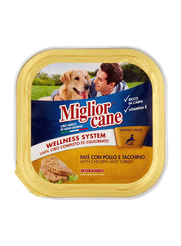 

Miglior Cane Chicken & Turkey Wet Dog Food, 150 grams