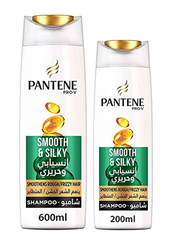 

Pantene Pro-V Smooth & Silky Shampoo - 600 ml + 200 ml