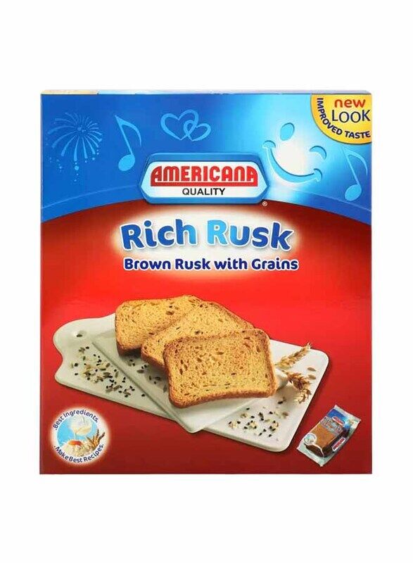 

Americana Rich Brown Rusk with Grains, 385g