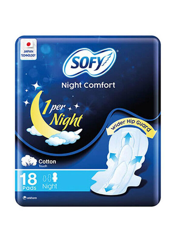 

Sofy Night Comfort Pads Extra Long With Wings Size 35cm, 18 Pieces