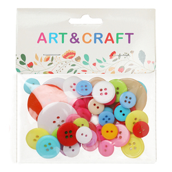 The Bookshop Art & Craft Butterfly Buttons Set, Multicolour