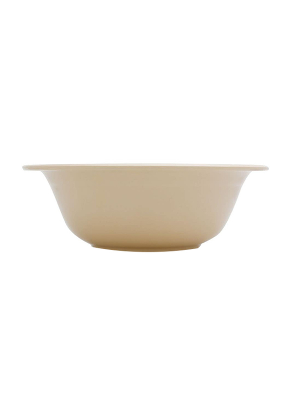 Hoover 8-inch Ceramic Round Salad Bowl, Beige