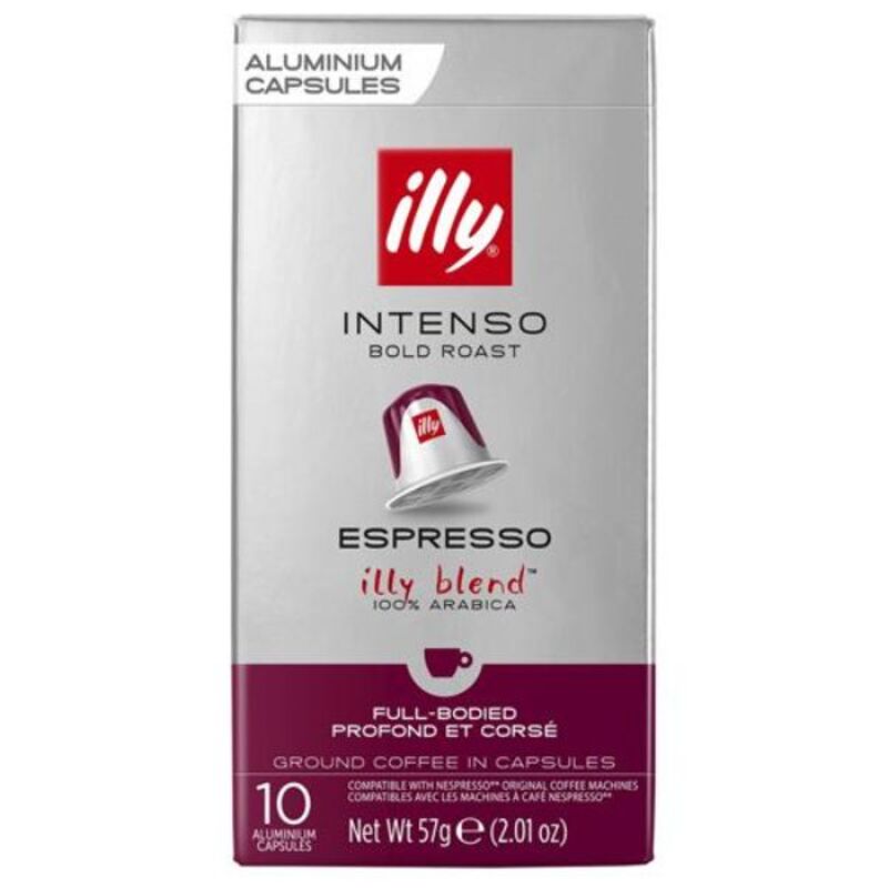 Illy Espresso Intenso Roast Coffee Capsules, 10 Capsules, 57g