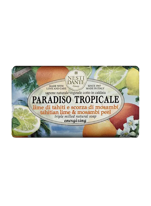 Nesti Dante Paradiso Tropicale Tahitian Lime & Mosambi Peel Soap, 250g