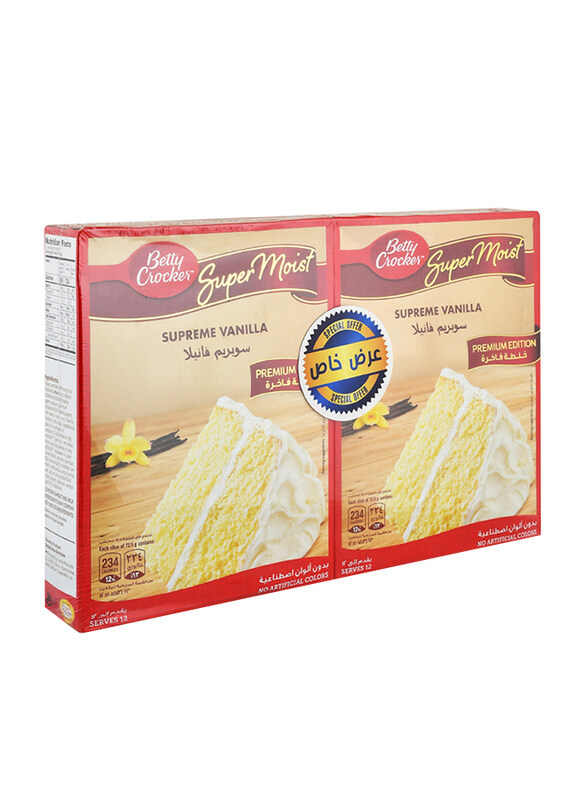 

Betty Crocker Super Moist Supreme Vanilla Cake Mix, 2 x 510 g