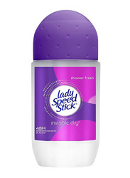 Lady Speed Stick, Invisible Dry, Antiperspirant Deodorant, Powder Fresh, Roll on - 50ml