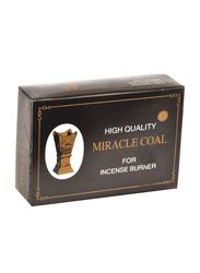 Miracle 60 Piece Coal for Incense Burner, Black