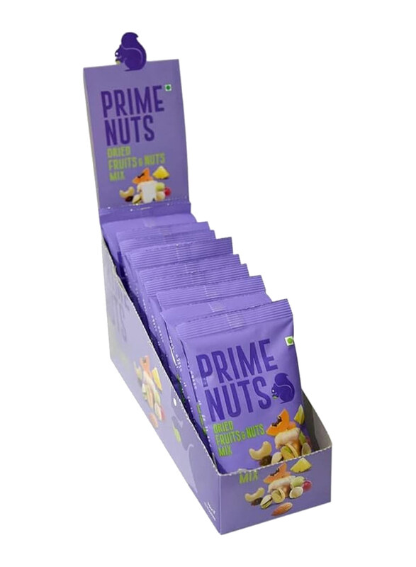 

Prime Nuts Dried Fruits & Nuts Mix, 12 Pieces, 30g