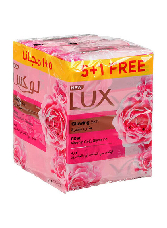 

Lux Glowing Skin Vitamine C + E & Glycerine Soap Bar, 6 x 120gm