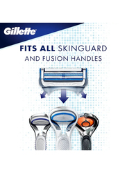Gillette Skin Guard Men's Razor Handle For Sensitive Skin + 2 Blade Refills