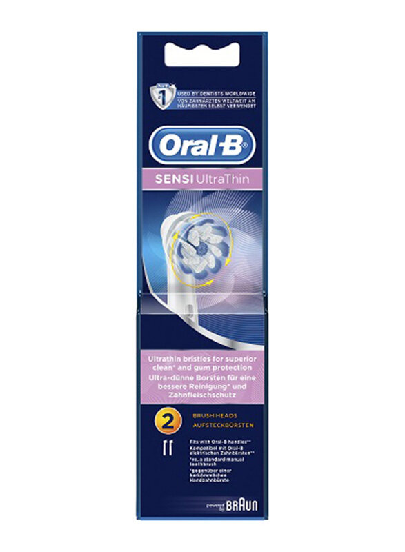 

Oral B EB60 Sensi Ultra Thin Replacement Brush Heads, Set of 2