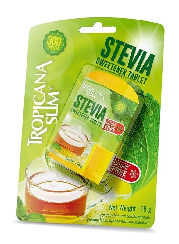 Tropicana Slim Calorie Free Stevia Sweetener, 300 Tablets