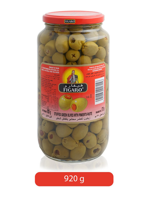 Figaro Stuffed Green Olives Pickles, 920g